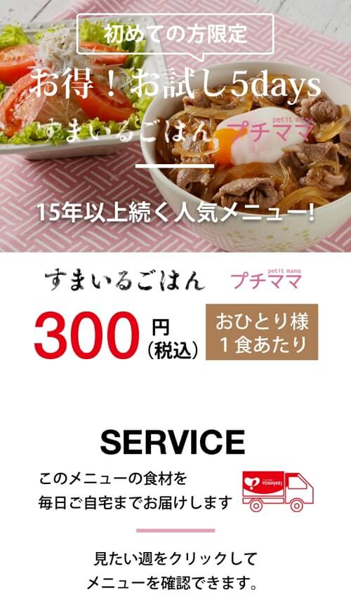 ヨシケイ お試しセットプチママ